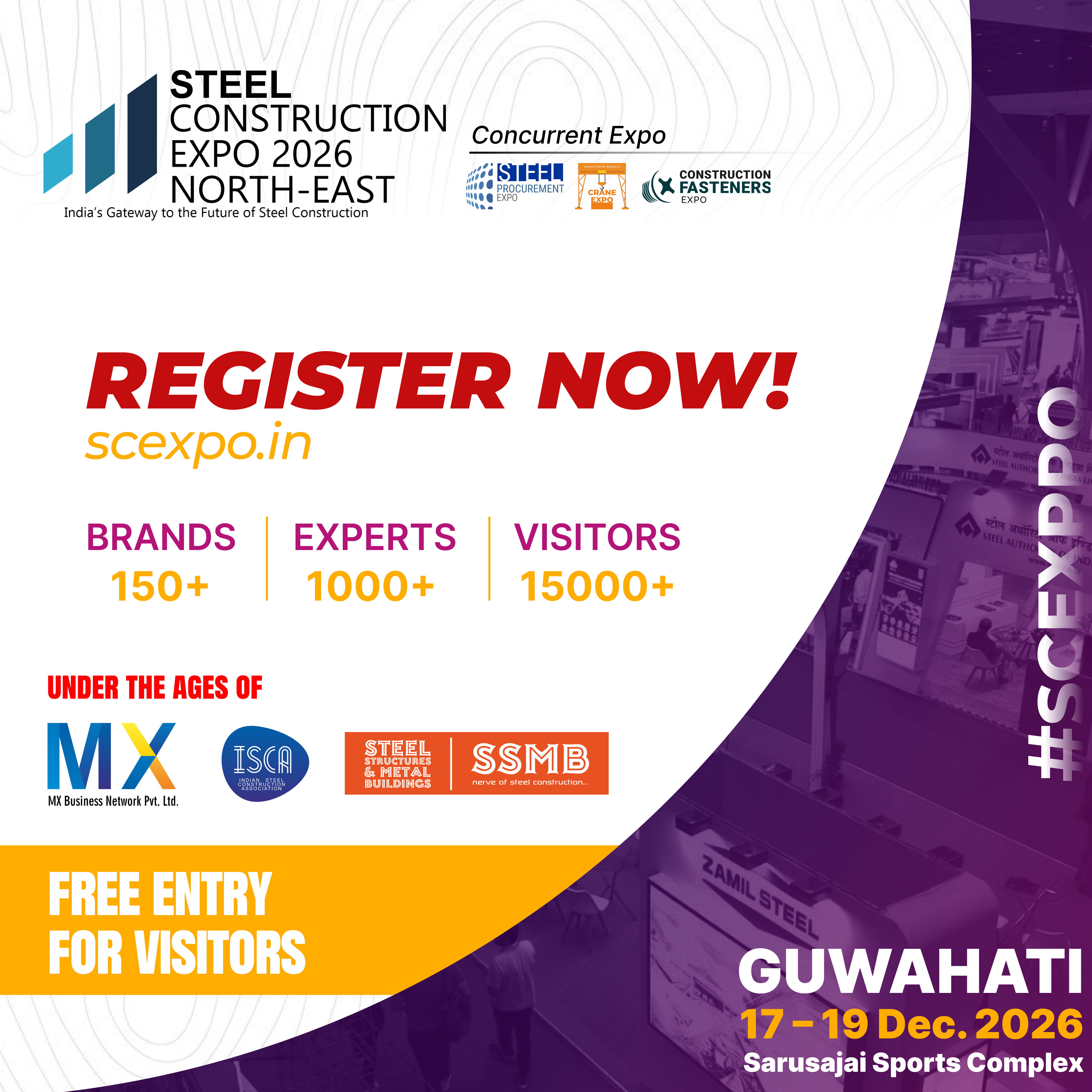 STEEL CONSTRUCTION EXPO 2026 NORTH-EAST banner
