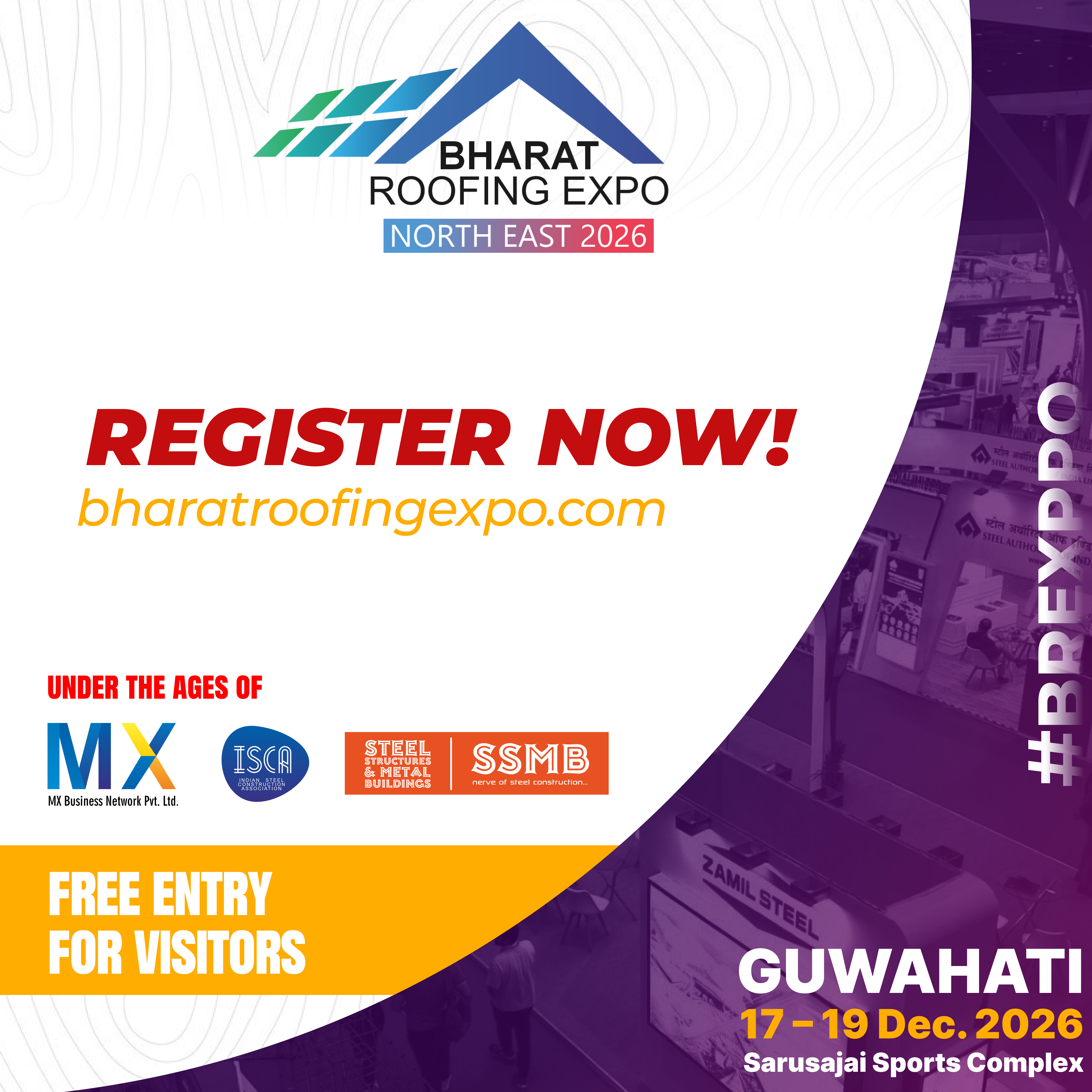 BHARAT ROOFING EXPO NORTH EAST 2026 banner